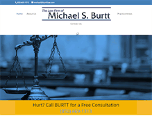 Tablet Screenshot of burttlaw.com